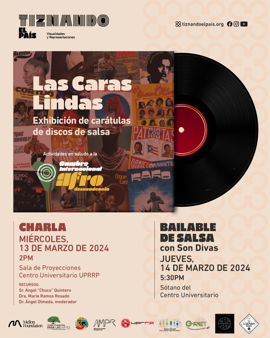 Tiznando_ Las Caras Lindas Charla 2y Bailable Post-01