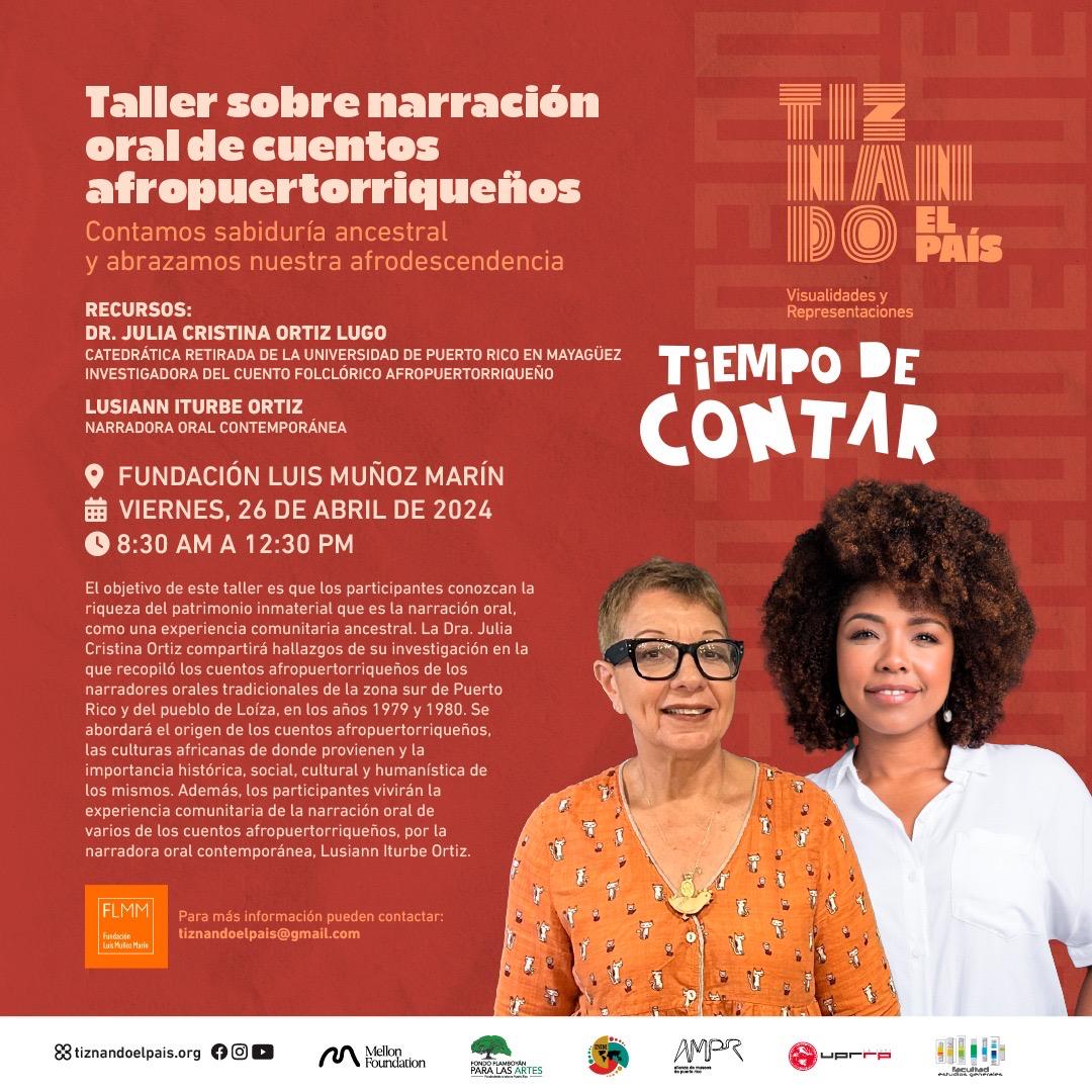 Tiempo de Contar- Taller sobre narración oral de cuentos afropuertorriqueños